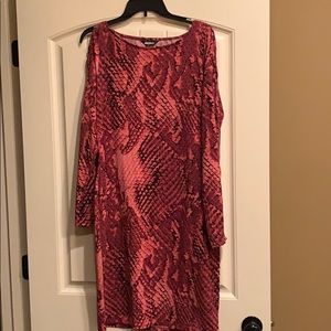 Snakeskin Print Dress